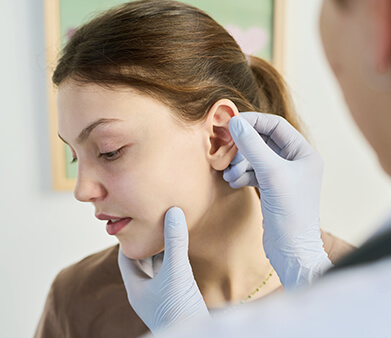 Colocación de pendientes